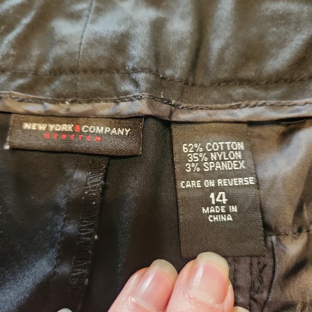 New York & Co. Stretch Black Skirt Size 14